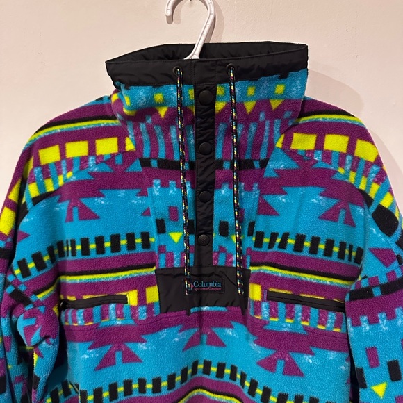 Columbia Blue and Purple Patterned Fleece - Picture 5 of 6